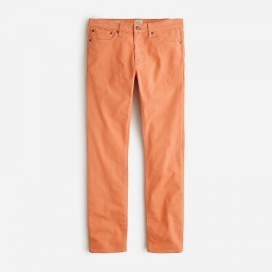 Men's J.Crew 484 Slim-fit garment-dyed five-pocket Pants Dusty Orange USA HPBTMZD52