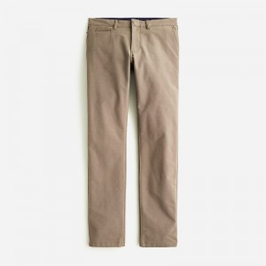 Men's J.Crew 484 Slim-fit midweight tech Pants Smoky Wood USA NJSLVHK09