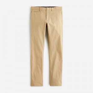 Men's J.Crew 484 Slim-fit tech Pants Khaki USA EDJTKOS05