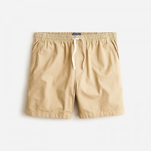 Men's J.Crew 6" dock Shorts Khaki USA SLBKEJV84