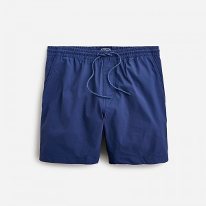 Men's J.Crew 6" tech dock Shorts Manor Blue USA VPJXUSM59