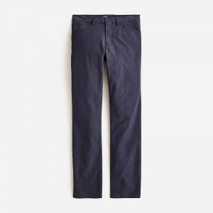 Men's J.Crew 770™ straight-fit five-pocket midweight tech Pants Navy USA UYKIVNL85