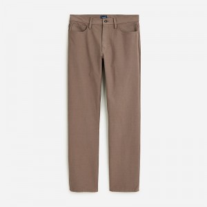 Men's J.Crew 770™ straight-fit five-pocket midweight tech Pants Smoky Wood USA CRLXTKJ89