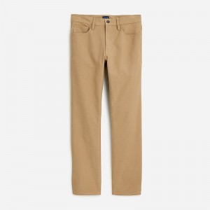 Men's J.Crew 770™ straight-fit five-pocket midweight tech Pants Dark Driftwood USA FPVQOHK25