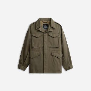 Men's J.Crew Alpha Industries® M-43 field Jackets Olive USA ERHFLDB43