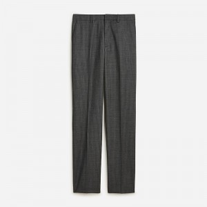 Men's J.Crew Bowery dress stretch wool blend Pants Charcoal Pinstripe USA TPUKWMH58