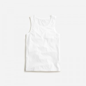 Men's J.Crew Broken-in Tank Tops White USA CLEHYON85