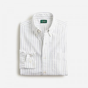 Men's J.Crew Broken-in organic cotton oxford Shirts Seaside Stripe Oxford USA GZPOMKL30