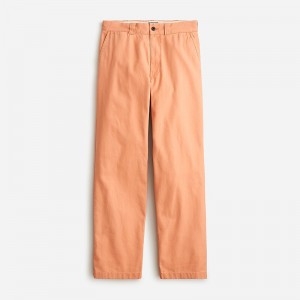 Men's J.Crew Classic canvas Pants Peach Orange USA TCSEGBP73