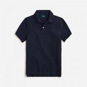 Men's J.Crew Classic piqué Polo Shirts Navy USA XWQRTZL41