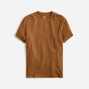 Men's J.Crew Hemp-organic cotton blend T-shirts Rich Coffee USA KFHUQAG38