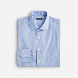 Men's J.Crew Ludlow Premium fine cotton Dress Shirts Rian White Blue USA WNITHSU52