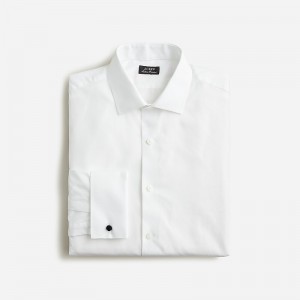 Men's J.Crew Ludlow Premium fine cotton with french cuffs Dress Shirt White USA GEAOIVQ69