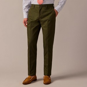 Men's J.Crew Ludlow Slim-fit Suit Pant Dark Olive USA FNVGYTW24