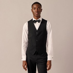 Men's J.Crew Ludlow Slim-fit tuxedo Vest Black USA AVCSHKD42