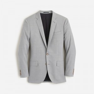 Men's J.Crew Ludlow Slim-fit with double vent Suit Jacket Geyser Grey USA PKSGIUZ37