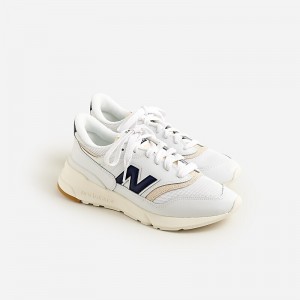 Men's J.Crew New Balance® 997R Sneakers White Navy USA RKIBYGV35