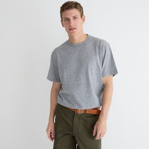 Men's J.Crew Relaxed premium-weight cotton no-pocket T-shirts Marled Champ Grey USA BGNCYOE78