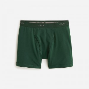 Men's J.Crew Stretch 4" Boxer Briefs Dark Forest USA KIMWTPF68