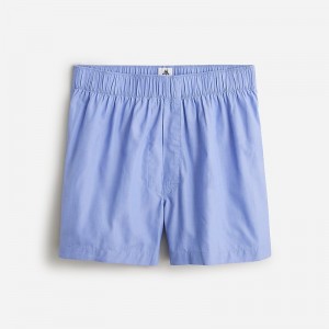 Men's J.Crew Thomas Mason® for J.Crew cotton Boxers Tm Mid Blue Eoe Silver USA OHFUVWL92