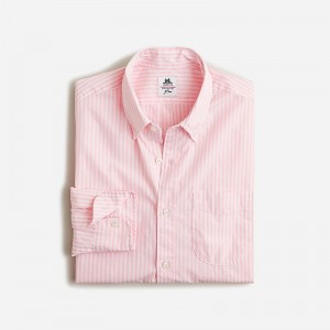 Men's J.Crew Thomas Mason® for J.Crew washed poplin Shirts Downing Stripe Tuberose USA XAZERHG86