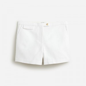 Women's J.Crew 3" suit textured linen blend Shorts White USA EGNCRHW06