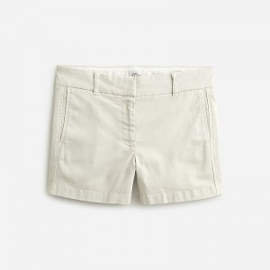 Women's J.Crew 4" stretch chino Shorts Stone USA SUODGQH67