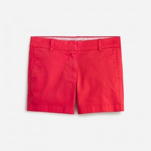 Women's J.Crew 4" stretch chino Shorts Vintage Red USA TWEPKHX39