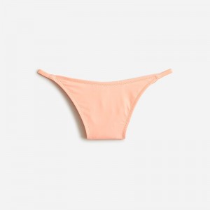 Women's J.Crew 90s no-tie string Bikini Bottom Brilliant Peony USA NCVOMLK46