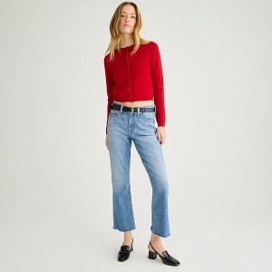 Women's J.Crew 9" demi-boot crop Jeans Ruby Wash USA TKCBLUY09