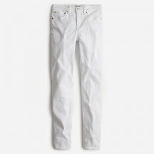 Women's J.Crew 9" toothpick Jeans White Denim USA NTYHJMW80