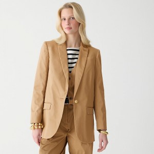 Women's J.Crew Alfie Blazers Camel USA IBAUZOY72