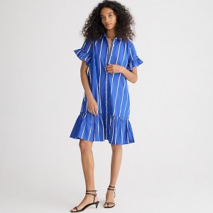 Women's J.Crew Amelia Shirtdress Blue USA MEAJHOW50