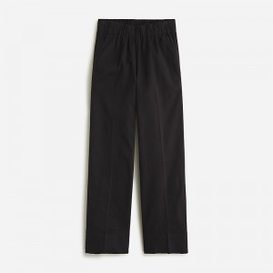 Women's J.Crew Astrid chino Pants Black USA YUGXZAR19