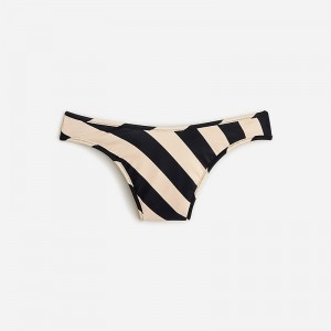 Women's J.Crew Belted '90s high-leg Bikini Bottom Black Dot USA HOQYTLB19