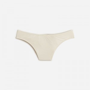 Women's J.Crew Belted '90s high-leg Bikini Bottom Natural USA LWRUCVI70