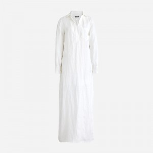 Women's J.Crew Bungalow embroidered Dress White USA RUXQLCY85