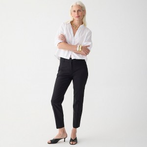 Women's J.Crew Cameron slim crop pant Pants Black USA ISDGZCF34