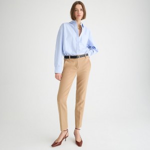 Women's J.Crew Cameron slim cropped pant Pants Hthr Saddle USA DUJFPMG98