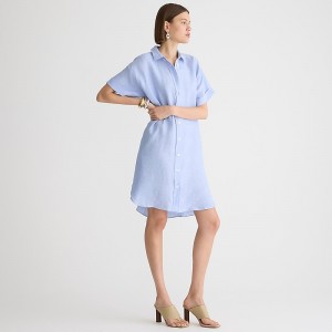 Women's J.Crew Capitaine Shirtdress Blue USA BMXFSKV70