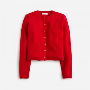 Women's J.Crew Cardigan Sweaters Classic Cardinal USA CDAMUYX59