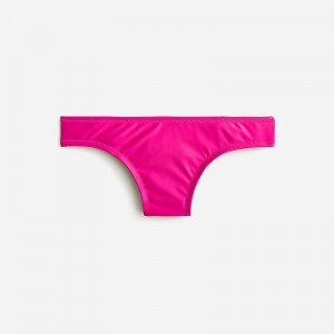 Women's J.Crew Classic full-coverage Bikini Bottom Radiant Fuchsia USA BYWSEJG48