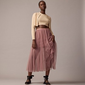 Women's J.Crew Collection layered tulle Skirts Mauve USA UNEZXYA46