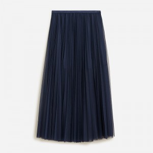 Women's J.Crew Collection layered tulle Skirts Classic Navy USA MKYPJWC90