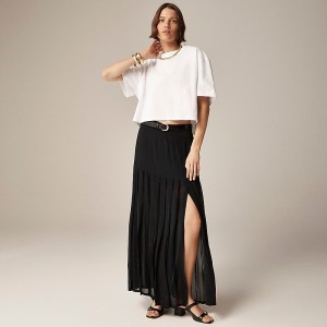 Women's J.Crew Collection maxi Skirts Black USA GRLYFPJ82