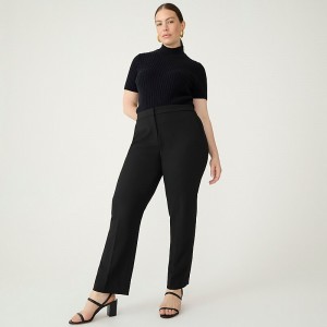 Women's J.Crew Curvy Kate straight-leg Pants Black USA CSQAGHE26