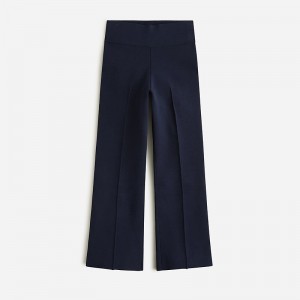 Women's J.Crew Delaney kickout sweater Pants Navy USA UJIFPCB20