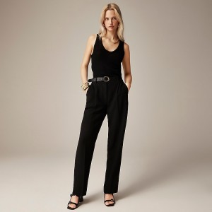 Women's J.Crew Essential Pants Black USA PFSKDVR57