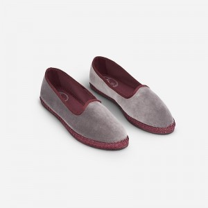 Women's J.Crew Flabelus Agatha Slippers Grey USA QYMPVJO48