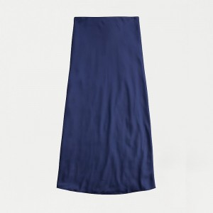 Women's J.Crew Gwyneth slip Skirts Navy USA CBYMJPT13